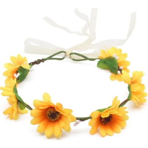 100PCS Mixed lovely Hair Folder Flowers Girl Hair Crab Headwear handmade flower children seaside holiday wreath bride hair band