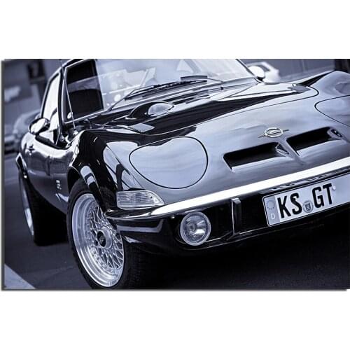 1969 Opel GT Classic Car Poster Canvas Painting For Home Decor Wall Art Pictures For Living Room
