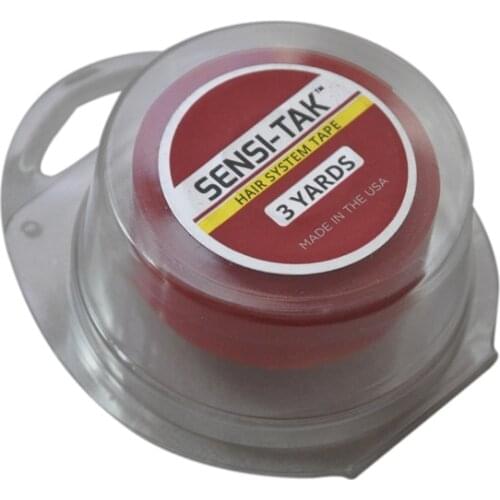 2.5cm*3yards Red SENSI-TAK Double Sided Adhesives Tape For Tape Hair Extension/Toupee/Lace Wig/Tape Extension Hair System Tape