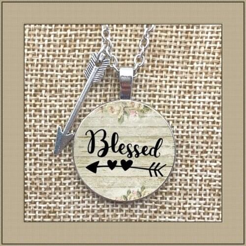 2018/ new hot sale for her gift, Faith charm, I am very lucky, attractive alloy glass necklace