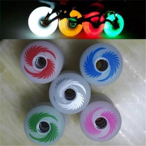 4 Pcs/lot 100% original 90A LED flash inline skates shine wheel with magnetic core, shining roller wheels colorful light