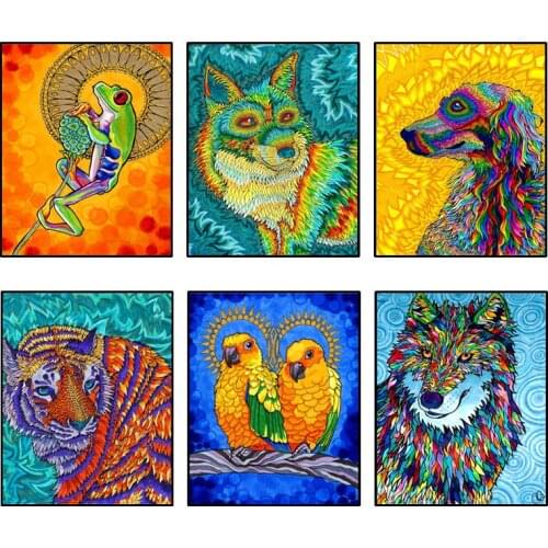 5D DIY Diamond Painting Cartoon Animal Embroidery Full Drill Cross Stitch Mosaic Rhinestone Home Decorative Handmade Gifts