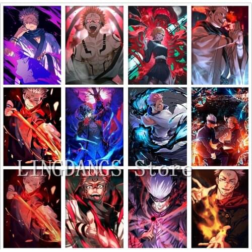 5D DIY Diamond Painting Japan Anime Jujutsu Kaisen Ryomen Sukuna Cartoon Manga Diamond Mosaic Embroidery Cross Stitch Home Decor