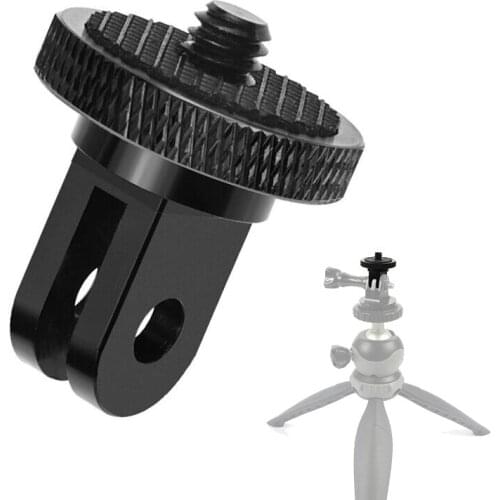 Aluminum Alloy Mount Holder Adaptor with 1/4 Inch Screw for Gopro Hero DJI OSMO SJcam Action Cameras Accessories Tripod Head