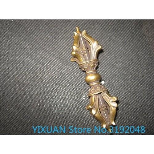 Nueva colección de cerdas de diamantes de latón, ciudad de diamantes budistas nepaleses en Jiangmo para ahuyentar a los malos es