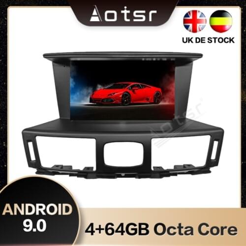 AOTSR For Infiniti Q70L 2015-2019 10.25 Inch 4+64GB Android 9.0 Car GPS Navigation Radio Multimedia Player Radio WIFI fast boot