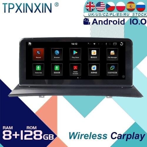 For BMW X3 X4 2007- 2010 Android 10 Car Stereo Radio with Screen Radio Player Car GPS Navigation Head Unit Carplay