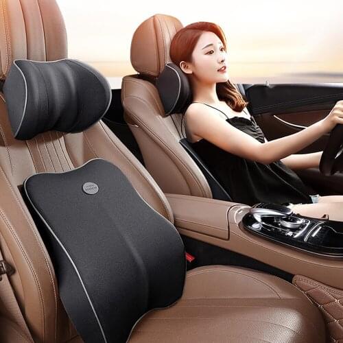 Car Seat Head Neck Rest Massage Auto Pillow Space Memory Neck Headrest Car Cover Vehicular Pillow Seat Headrest Accessories