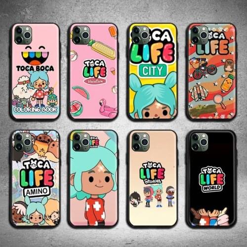 Toca Boca Toca Life World game Phone Case For iphone 12 11 Pro Max Mini XS Max 8 7 6 6S Plus X 5S SE 2020 XR cover