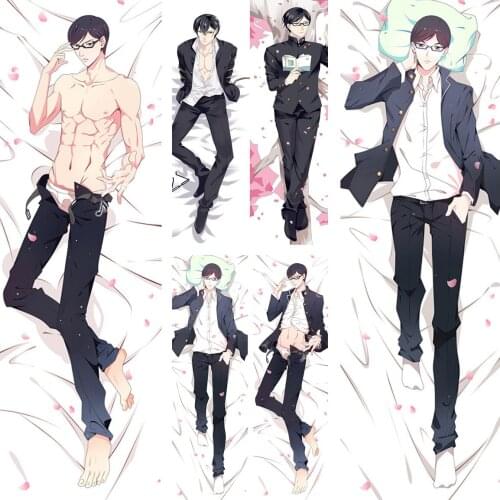 Anime pillowcase Sakamoto Desu ga Characters cool boys Sakamoto otaku Dakimakura throw pillow cover hugging body pillowcase