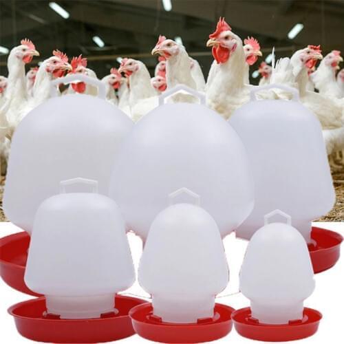 Round Bubble Chicken Drinking Fountain Device Hanging Cup Waterer Bowl Pet Poultry Water Drinker Household Pet Feeding