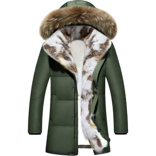 Long Hooded Parkas Men Thick Warm Mens Winter Jacket Male Plus Size S-5XL 2019 Brand Clothing Man Coat Fur Collar Overcoats