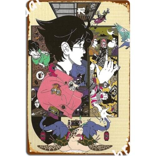 The Tatami Galaxys Metal Sign Home Garage Decoration Club Custom Tin Sign Poster