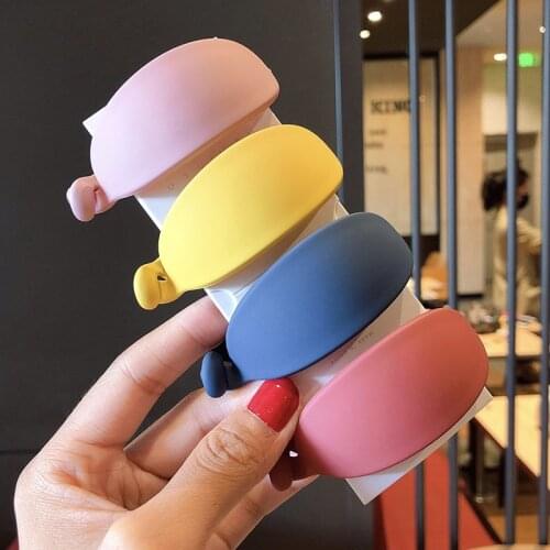 QCOOLJLY Cute Banana Shape Hair Claws Women Girls Sweet Hair Clips Ponytail Holder Hairpins Fashion Hair Accessories Headwear