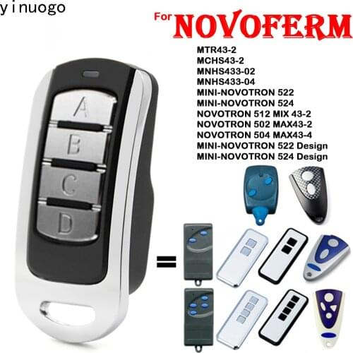 Novoferm Mini-Novotron 522 524 Remote Control 433.92MHz Gate Opener Novoferm Rolling Code Garage Door Opener