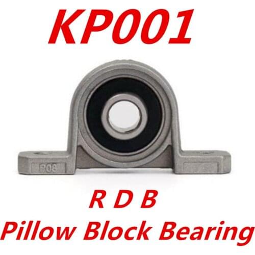 10pcs 12mm caliber Zinc Alloy mounted bearings KP001 UCP001 P001 insert bearing pillow block bearing housing
