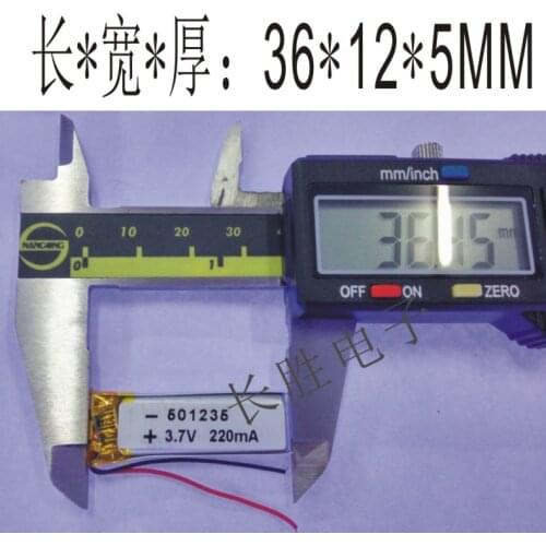 Package Bluetooth headset universal battery MP3 small equipment 3.7V polymer lithium battery 501235 Rechargeable Li-ion Cell