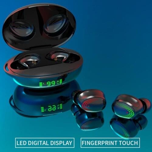 For Android iOS Phone K1 TWS Bluetooth 5.0 Headset In-Ear Smart-Touch Waterproof Wireless Earphones Stereo Music Earbuds Headset