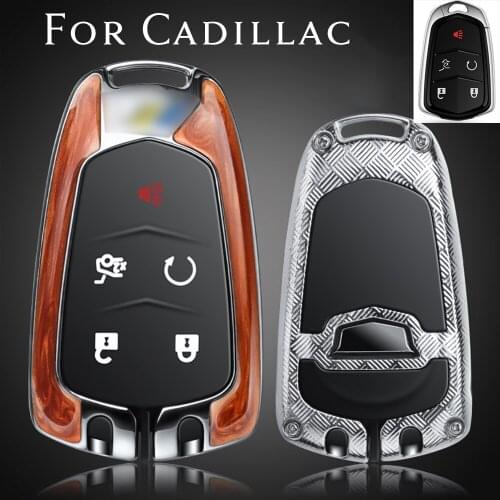Zinc Alloy Smart Remote Car Key Fob Cover Case Skin Protector Accessories For Cadillac ATS CT6 XT5 Escalade