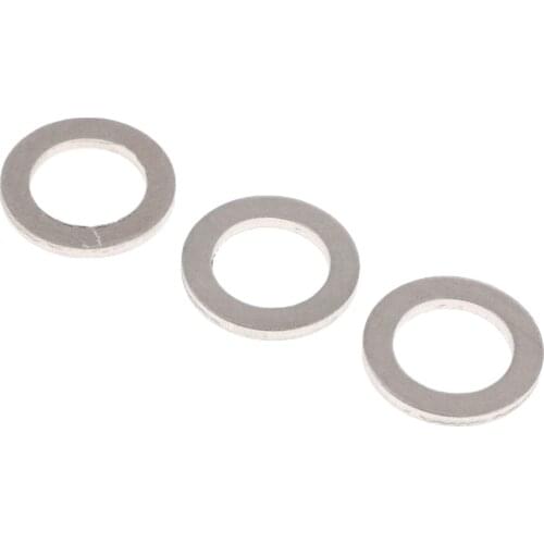 Pack of 50 Sliver Engine Oil Drain Plug Crush Washer Rings Thickness: 2.5mm