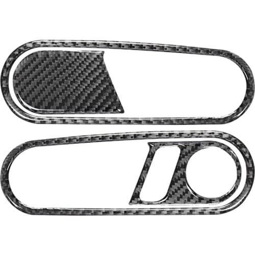 For Beetle 2012 2013 2014 2015 2016 2017 2018 2019 Carbon Fiber Interior Door Handle Pull Frame Cover Trim