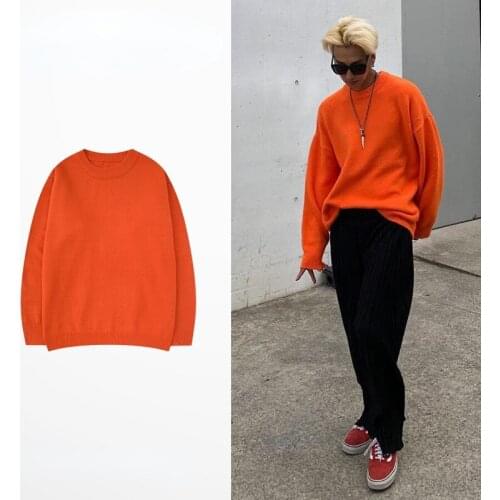 13 Colors Retro Oversized Knitted Pullover Sweater Men Women Thick New Autumn Winter Warm Streetwear Harajuku Casual Sweater