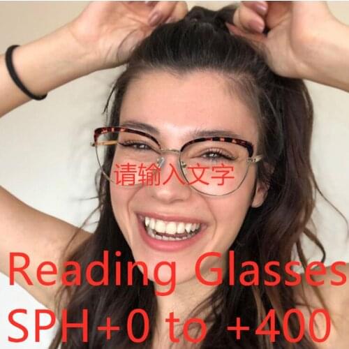 ZAOLIHU Leopard Women Reading Glasses Sexy Cat Eye Design Eyeglasses Optical Frame Ladies Blue Blocking Glasses Round Frame