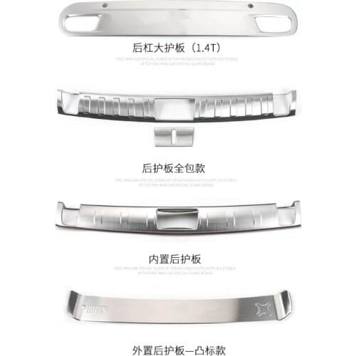 Stainless Steel Rear Bumper Liftgate Scuff Plate Protector Guard Cover Trim Accessories For Jeep Renegade 2016 2017