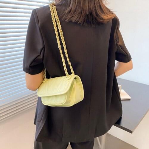 Fashion Women Pu Leather Chain Handbags High Quality Ladies Small Purse Handbags Designer Female Casual Crossbody Bags for Women