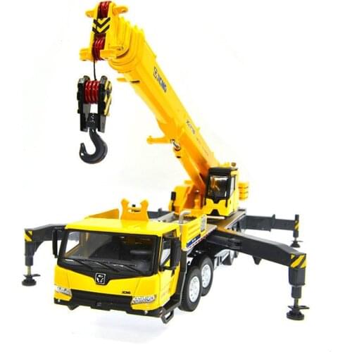 1:50 Xct75 75ton Mobile Heavy Crane Metal Truck Model Alloy crane engineering model