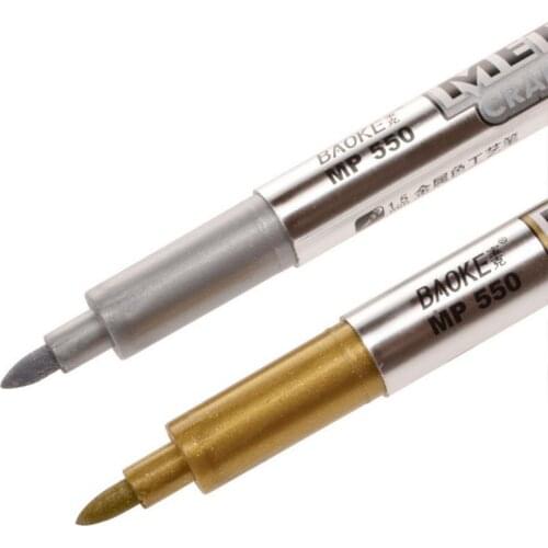 1 Pieces Hot Sale DIY Metal Waterproof Permanent Paint Marker Pens Manga Drawing Markers School Office Supply Stationery Gift