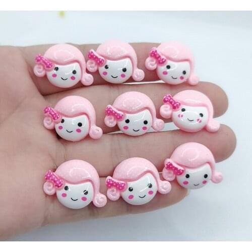 10/30Pcs/Pack Kawaii Cute Mini Bubble blowing girl Flat back Cabochons Scrapbooking DIY Jewelry Craft Decoration Accessories