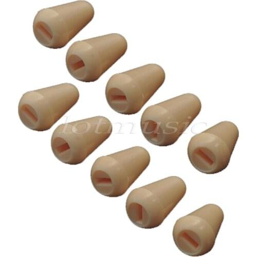 10Pcs Tip Knob Cap 3.5mm For Guitar 5-way Switch Cream Guitar Parts