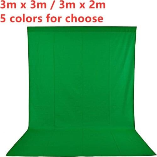 3x2/3M Photography Photo Studi Background Backdrop cotton Collapsible Solid Color Green Screen Photo Shoot Background 3 Colors