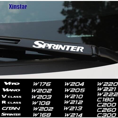 4pcs Car Windshield Wiper Sticker For Mercedes Benz CITAN R V CLASS SPRINTER VIANO VITO W203 W204 W205 W124 W213 W212 W214 W220