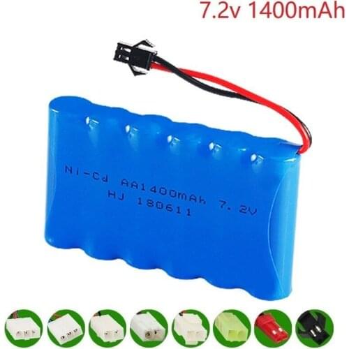 7.2v 1400mAh Remote Controul Cars Boat guns Off-road vehicle lighting faclities AA NiMH battery TOYS battery group 7.2v battery