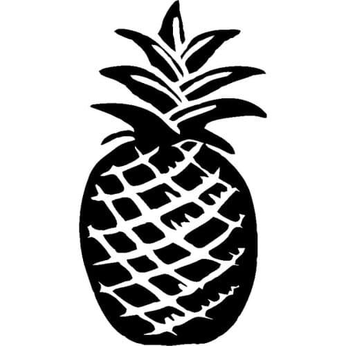9.9cm*18.2cm Pineapple Persoanltiy Car Styling Car Accessories Vinyl Stickers