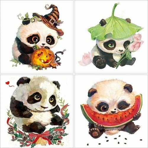 Diamond Painting 5D DIY Animal Panda Funny Full Square/Round Diamond Mosaic Embroidery Cross Stitch Kit Home Decor Handicraft