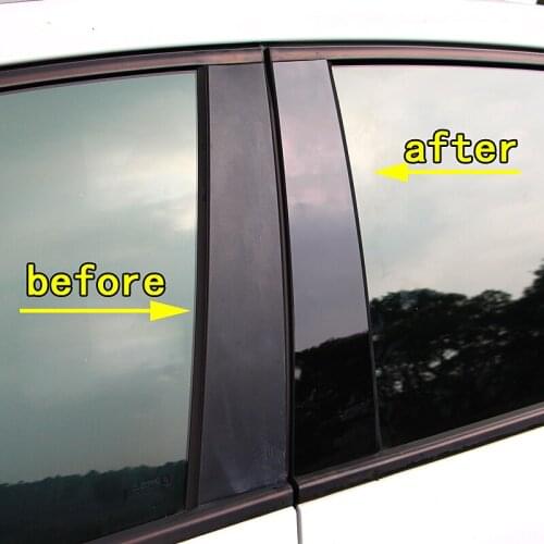 For Mazda CX-4 Atenza Ruiyi Coupe Car Mirror Window Column Strip Mirror Window Pillar Post Anti Scratch Sticker Tirm Accessories