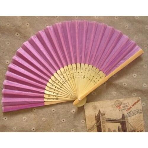 DHL 100pcs/lot Personalized Silk wedding hand fans silk wedding fans +printing your text