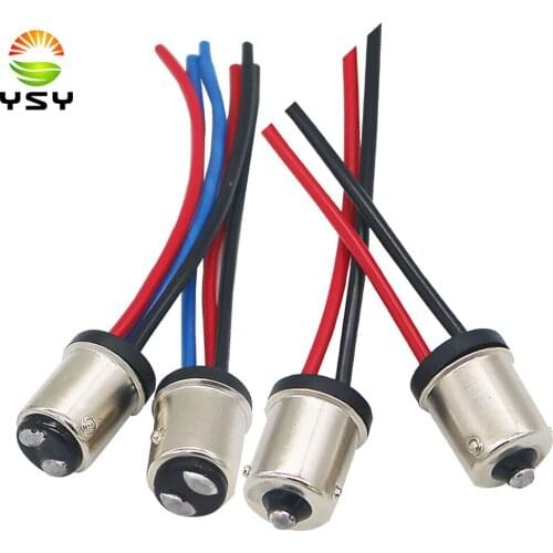 YSY 20pcs Details about BAY15S 1156 BAY15D 1157 Male Adapter Wiring Harness For Tail Lamp Headlight Signal Retrofit bulb