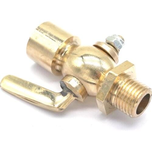 Brass Mini Shut Off Ball Valve 1/2" BSP male to 1/2" BSP Female Threaded Air Water Oil Flow Control Plumbing Fitting