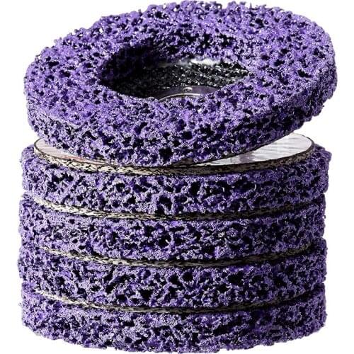 Hot 5 Pack- 4 1/2Inch(115mm) x 7/8Inch Stripping and Clean Disc for Angle Grinders -Removes Rust,Strips Paint,Cleans Welds