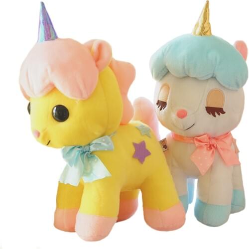 Miaoowa 1pc 40cm Dream Girl Style Unicorn Plush Toy Lovely Stuffed Animal Horse Doll for Kids Children Birthday Gift Brinquedos