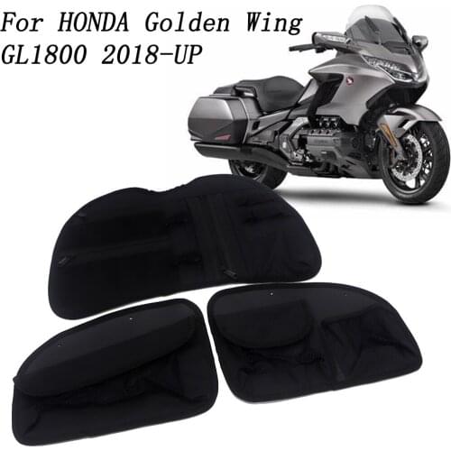 NEW Motorcycle Black Trunk Lid Organizer Tool Rear Bag For Honda Gold Wing GL1800 Goldwing 2018 2019 2020