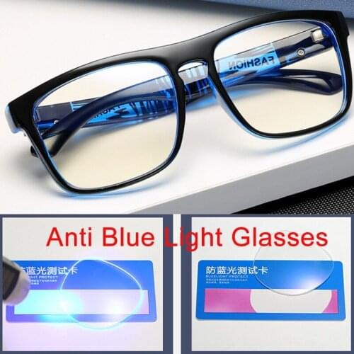 Anti Blue Light Computer Glasses For Men Clear Eyewear Frames Blue Light Blocking Glasses Optical Gaming Eyeglasses E23