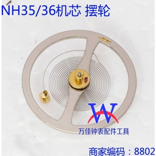 Original Seiko NH35A Movement Balance Wheel NH36A 7S26 7S36 Movement Full Swing Universal Watch Accessories