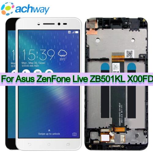 ORIGINAL 5.0" For Asus ZenFone Live ZB501KL X00FD A007 LCD screen display with Frame touch panel digitizer for Asus ZB501KL LCD