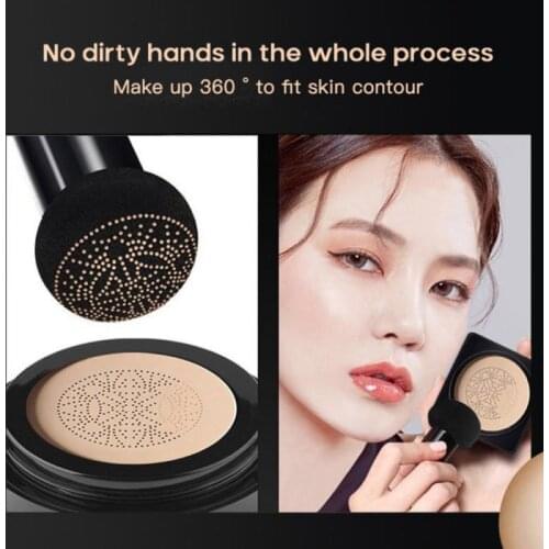 BB Air Cushion Foundation Mushroom Head CC Cream Concealer Whitening Makeup Cosmetic Waterproof Brighten Face Base Tone TSLM2