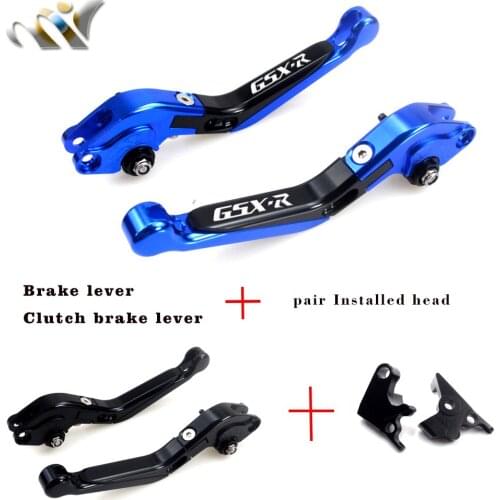 Fit For SUZUKI GSX-R600 GSX-R750 2004 2005 GSX-R600 GSXR 600 GSX-R 750 Motorycle Folding Extendable Brake Clutch Levers logo